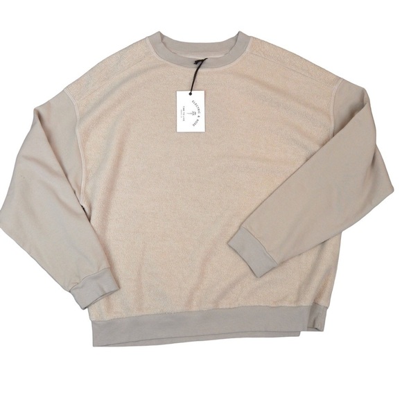 Electric & Rose Fleece Body Oversized Crew Neck Pullover, Size Small NEW - Picture 7 of 7